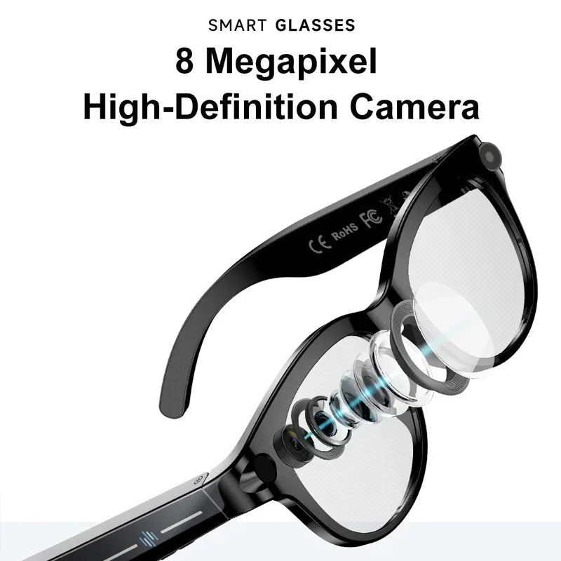 Xiaomi Smart AI Glasses 800W Shooting Camera HD Photo Video Voice Call Translation Waterproof Bluetooth AI Motorcycle Glasses