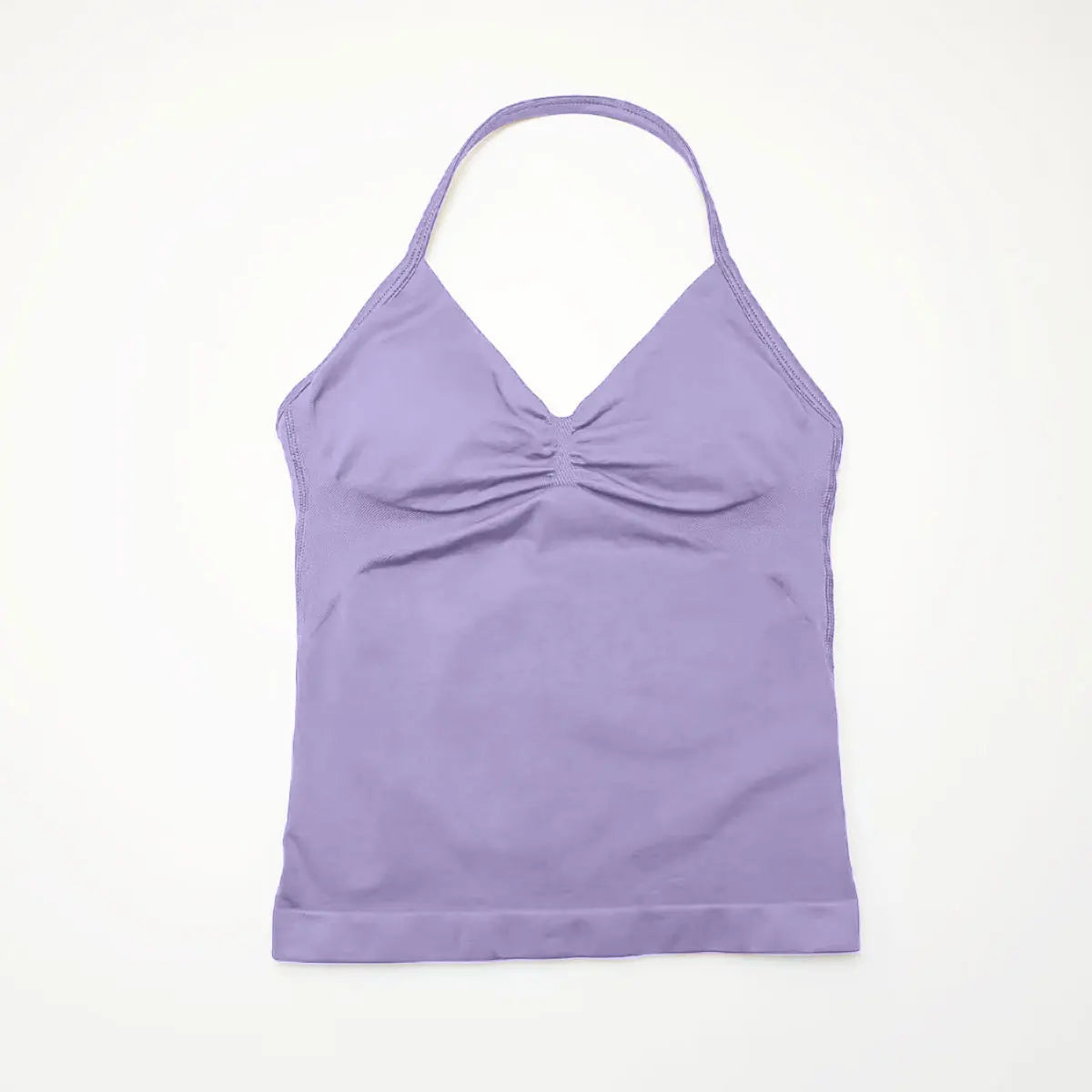 NCLAGEN Seamless Longline Strappy Top Sports Yoga Vest Women Fitness Tank Top Gym Beautiful Open Back Bra Running Workout Halter