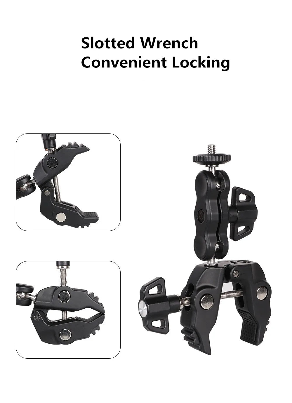 For Insta 360 X5 X4 X3 GO 3S Motorcycle Bicycle Clip Bracket for GoPro 13 12 11 DJI Action 6 Bike Selfie Stick Camera Accessory