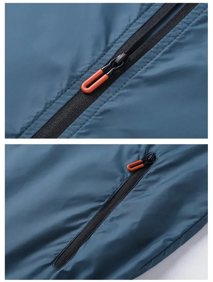 Unisex Lättviktig Friluftsjacka – Vattentät Snabbtorkande Skin Jacket för Vandring, Camping & Fiske, 3 Färger