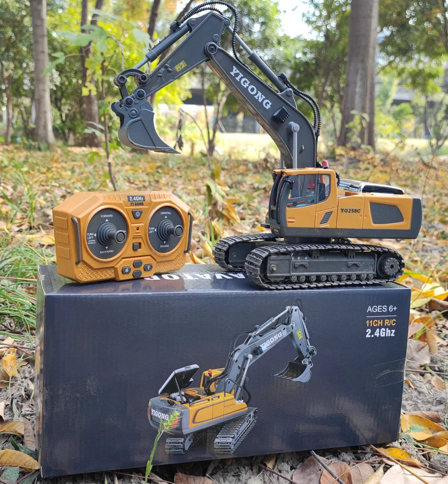 Oike 4WD Radiostyrd Grävmaskin Dumpare Bulldozer RC-bil