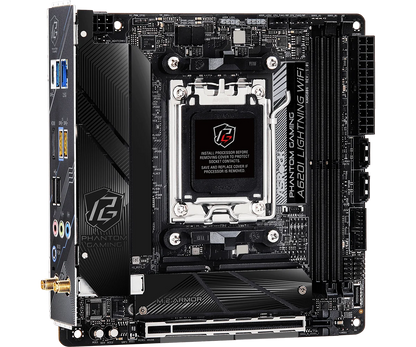 AM5 DDR5 Mini-ITX Motherboard ASROCK A620I LIGHTNING WIFI CPU Ryzen 7 7800X3D 9 7950X 9 7900X 7 7700X 5 8600G 5 9600X M.2 SATA 3