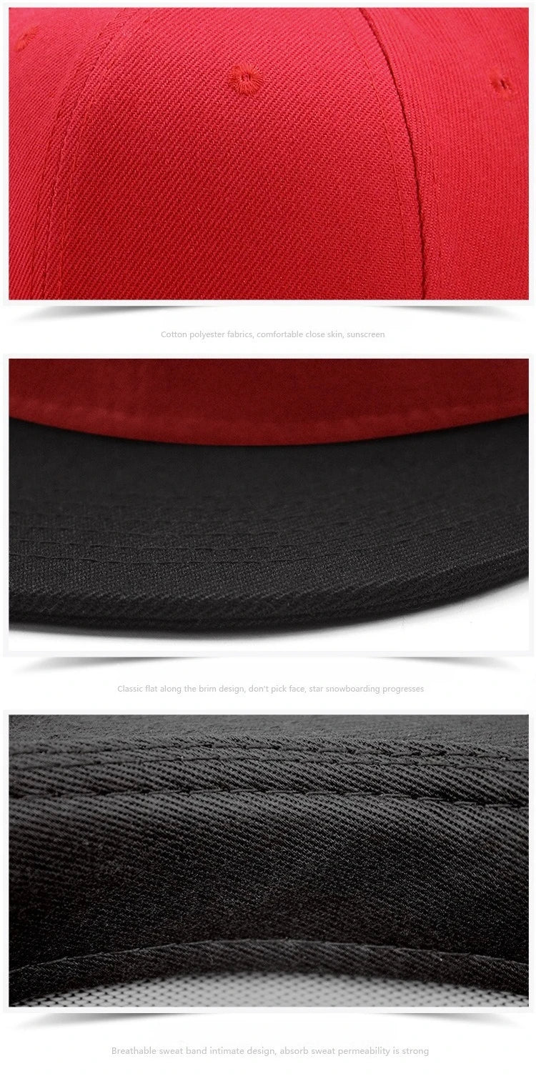 FEDORYN Snapback Keps Splice-Färger Hip Hop – 40 Färger Akryl/Polyester Justerbar Unisex Anpassad Brodyr Tryck Grossist Dropshipping