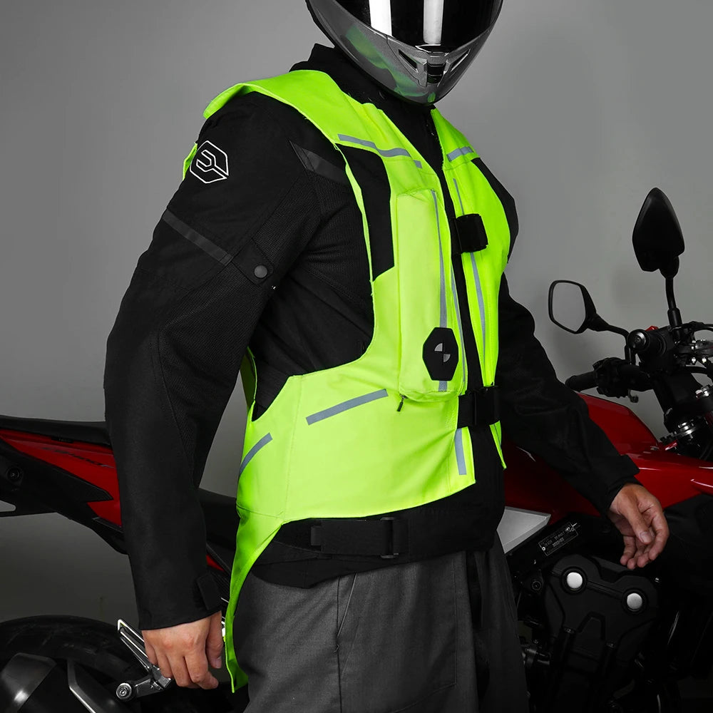Motorcycle Jacket Motorcycle Air Bag Vest Reflective Motocross Racing Airbag Vest Moto Riding CE Protector Motorcycle Equipment