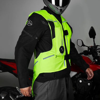 Motorcycle Jacket Motorcycle Air Bag Vest Reflective Motocross Racing Airbag Vest Moto Riding CE Protector Motorcycle Equipment