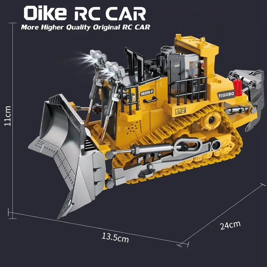 Oike 4WD Radiostyrd Grävmaskin Dumpare Bulldozer RC-bil