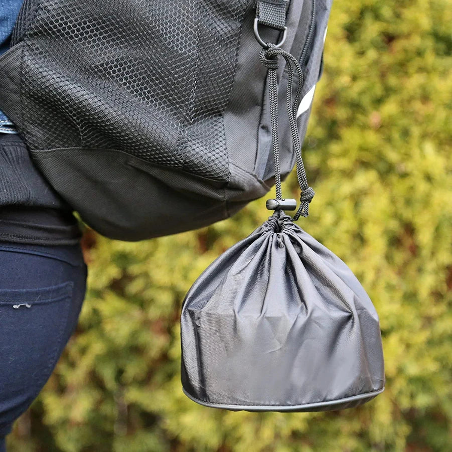 Campingkokset 9-delar – Non-Stick Aluminium, Kastrull, Panna, Skålar & Förvaringsväska, Ljusgrön