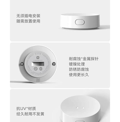 Xiaomi Water Leak Sensor 2 Bluetooth 5.2 Water Immersion Detector Soaking Sound and Light Alarm Remote Control with Mi Home APP