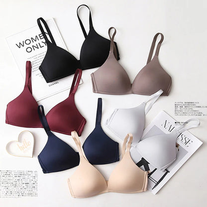 Seamless Bras for Women Push Up Bras No Wire Brassiere A B Cup Underwear Sexy Bralette Three Quarters(3/4 Cup)  Lingerie 2027