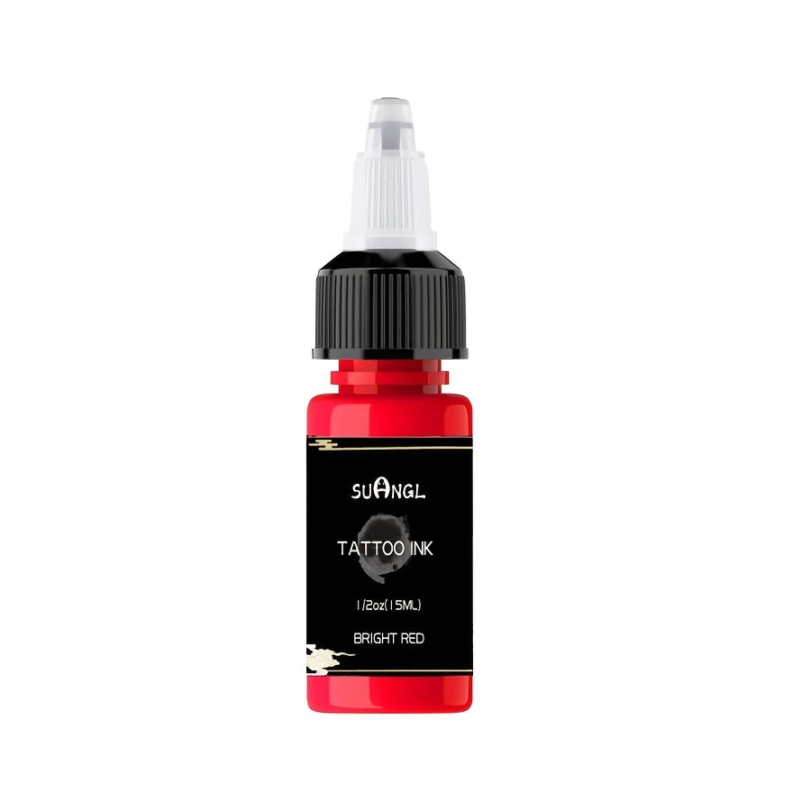 14-Color Tattoo Ink Set - 0.5oz Professional Pigments for Vibrant, Long-Lasting Body Art