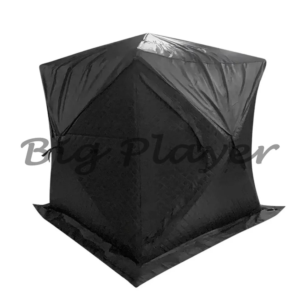 Portabelt Bastutält 3-lagers – 180×180×210 cm, 2–3 Pers, Brandhämmande, 2 Dörrar