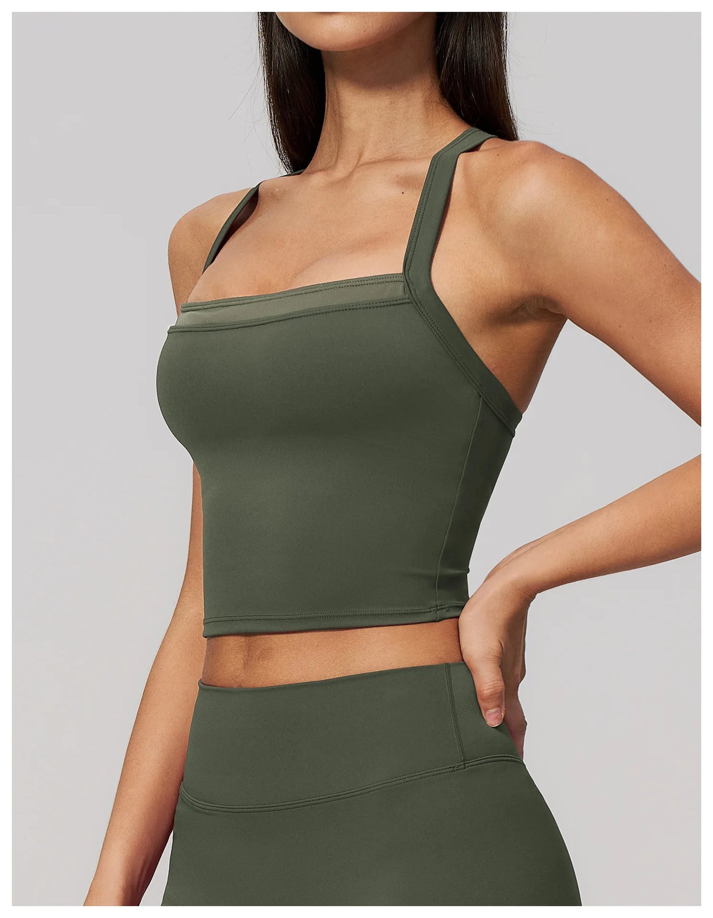 Women Criss Cross Back Yoga Tank Top Push Up Sports Bra Fitness Running Workout Gym Vest Color Block Sport Underwear Crop Top