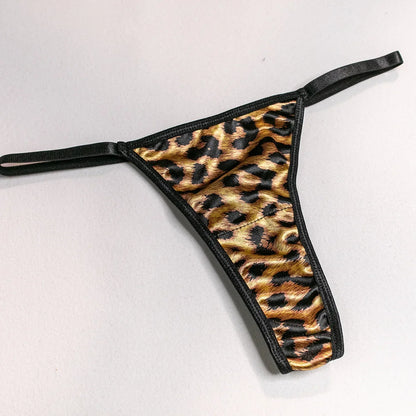 Leopardspets Lingerieset 3-delat – Sexigt, Romantiskt, BH & Trosa, S–L