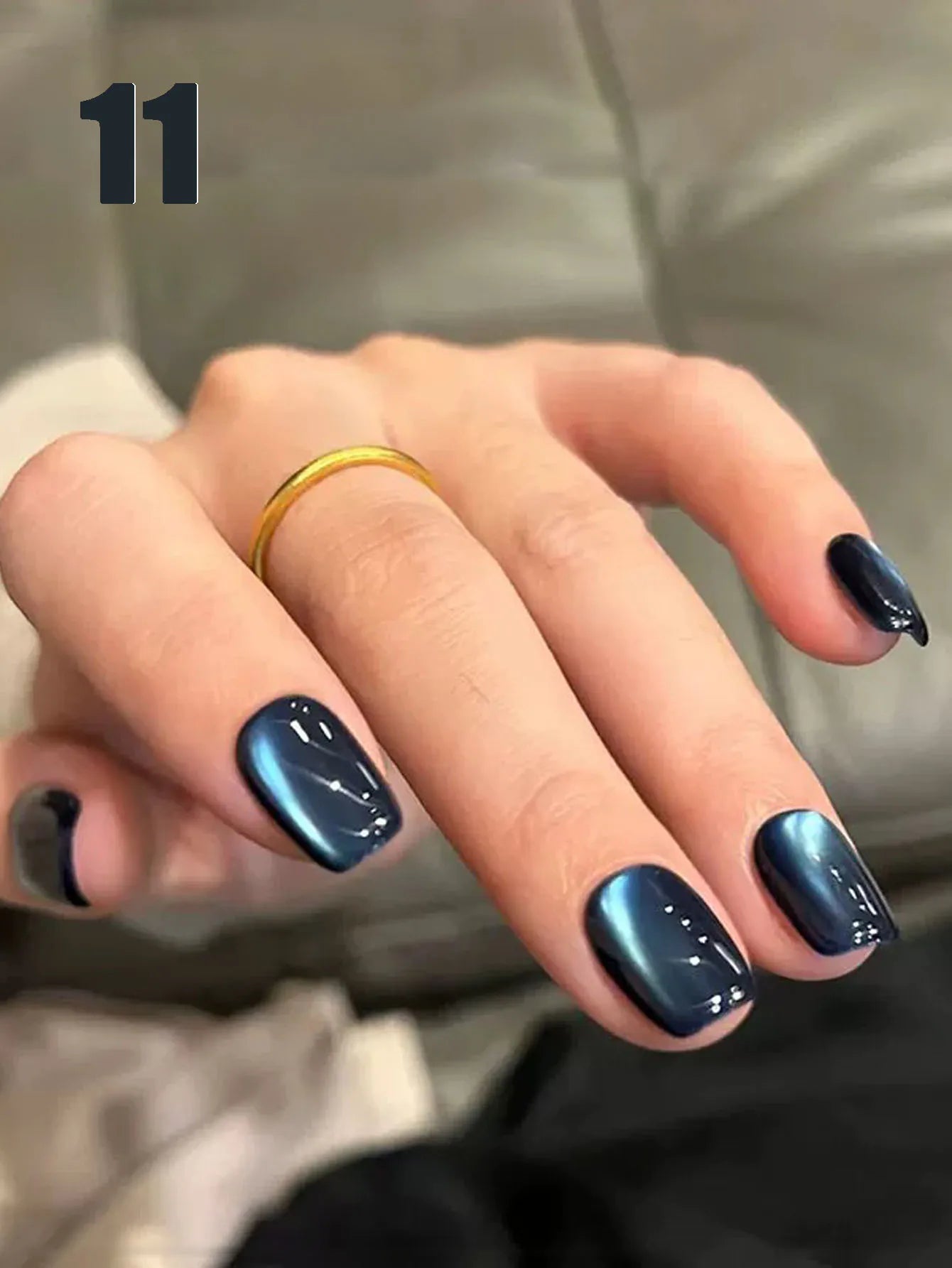 MIANEL 12ML Hibiscus Purple Cat Eye Gel Nail Polish Super Whitening Glass Beads Cat Eye Nails Purple Nials Blue Nails 1-12PCS