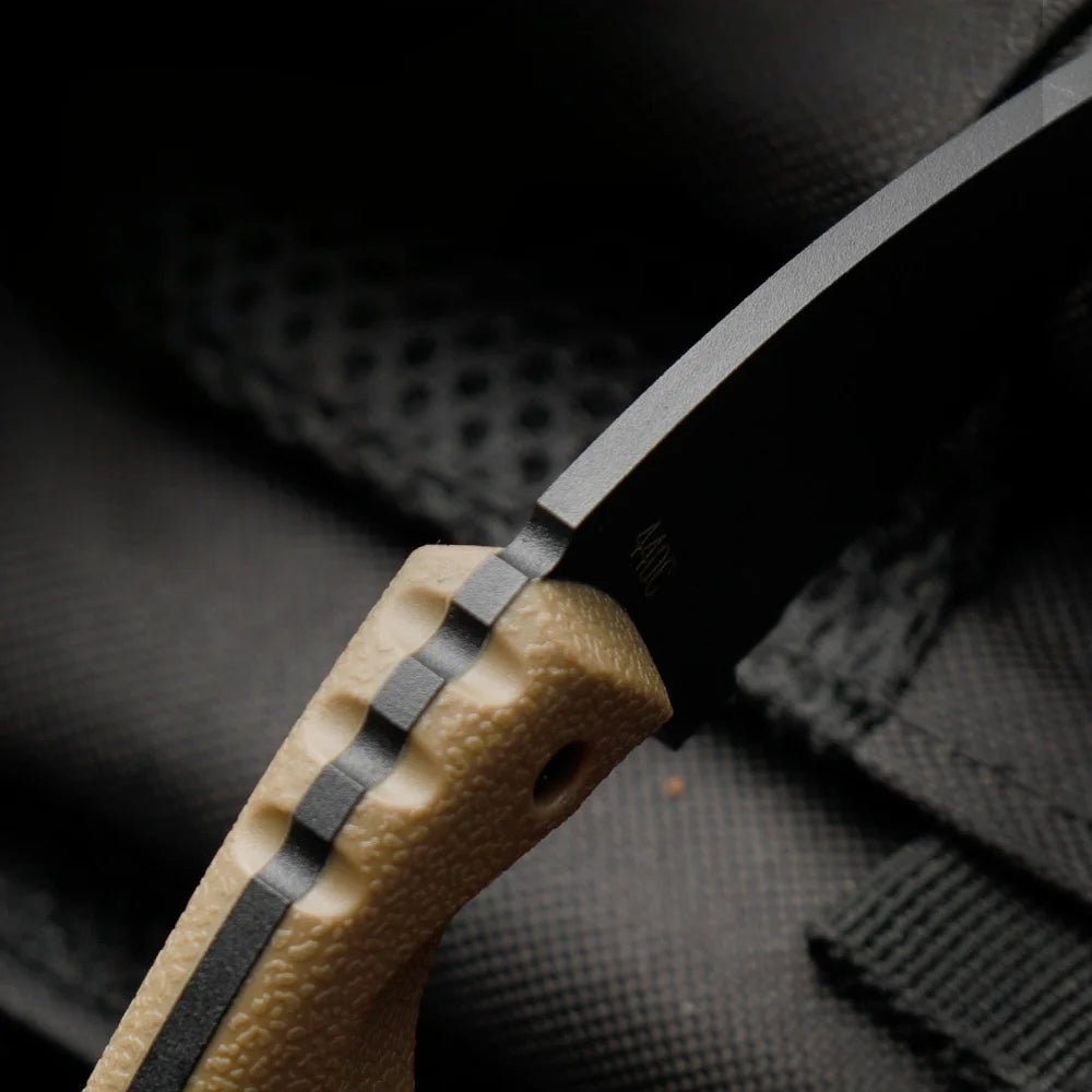 Simple and portable straight knife with sheath storage, anti slip and comfortable handle, outdoor outing, fishing, gardening, mu