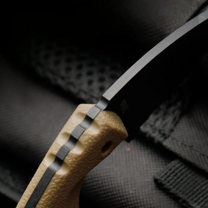 Simple and portable straight knife with sheath storage, anti slip and comfortable handle, outdoor outing, fishing, gardening, mu