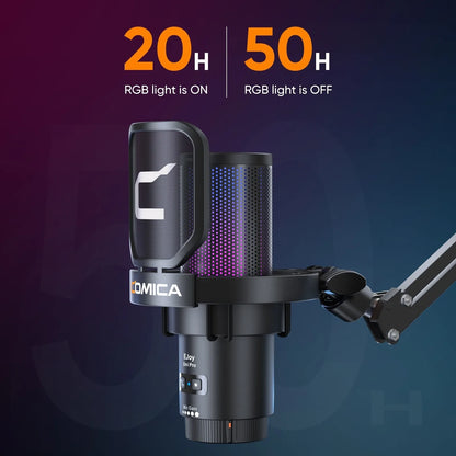 Ejoy Uni Pro wireless gaming microphone for streaming,recording, podcast, youtube. Compatible with Mac OS, PS4/ 5