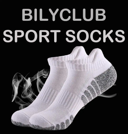 6pairs thickened towel bottom running socks mesh boat socks non-slip breathable sports socks Low cut Men's socks Women's socks