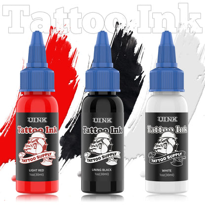 30ml High Quality Tattoo Ink Red/White/Black Three Colours Pigment Body Art Tattoo Ink Kit Tattoo Supplies Accessories