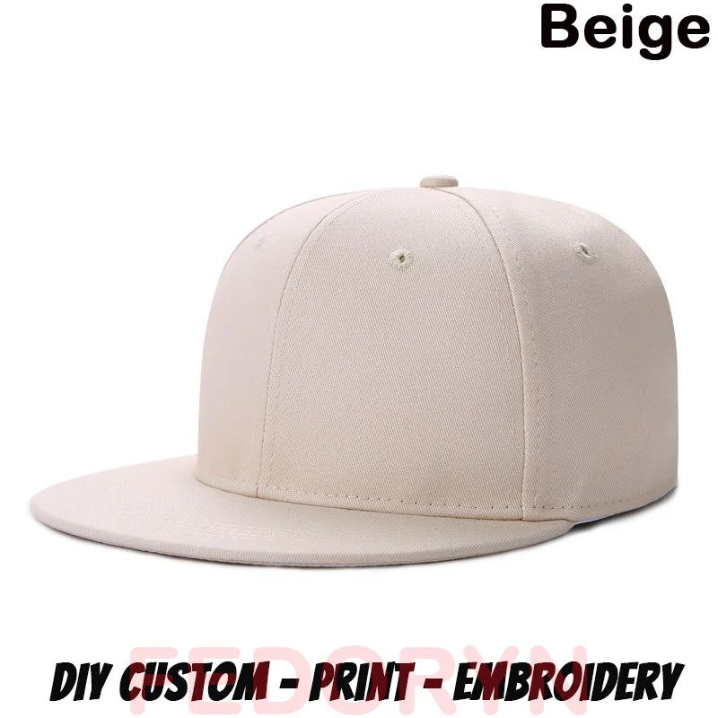 FEDORYN Snapback Keps Splice-Färger Hip Hop – 40 Färger Akryl/Polyester Justerbar Unisex Anpassad Brodyr Tryck Grossist Dropshipping