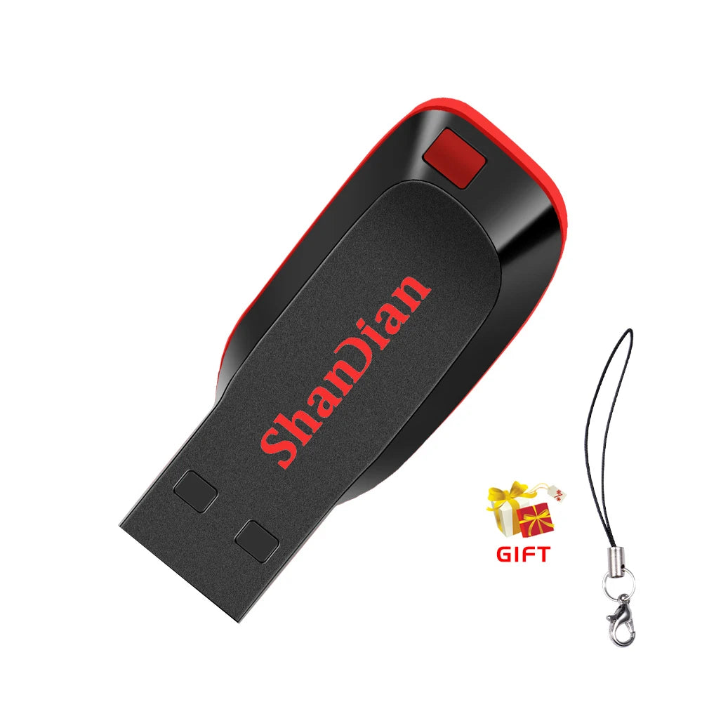 USB 2.0 Minnessticka med Nyckelring – 4GB till 128GB, Kompakt Pen Drive för Lagring och Överföring