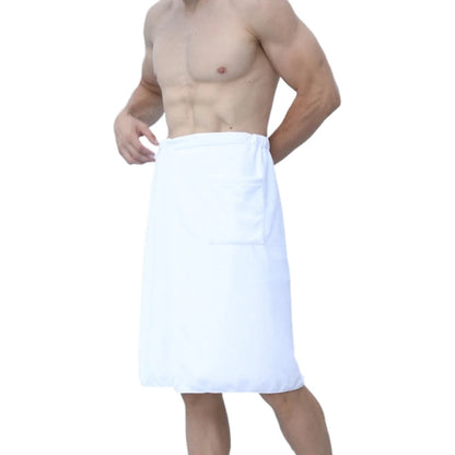 Man Wearable Bath Towel with Pocket Swimming Beach Towel Blanket Men Spa Shower Bath Wrap Towel 70x140cm A0KC
