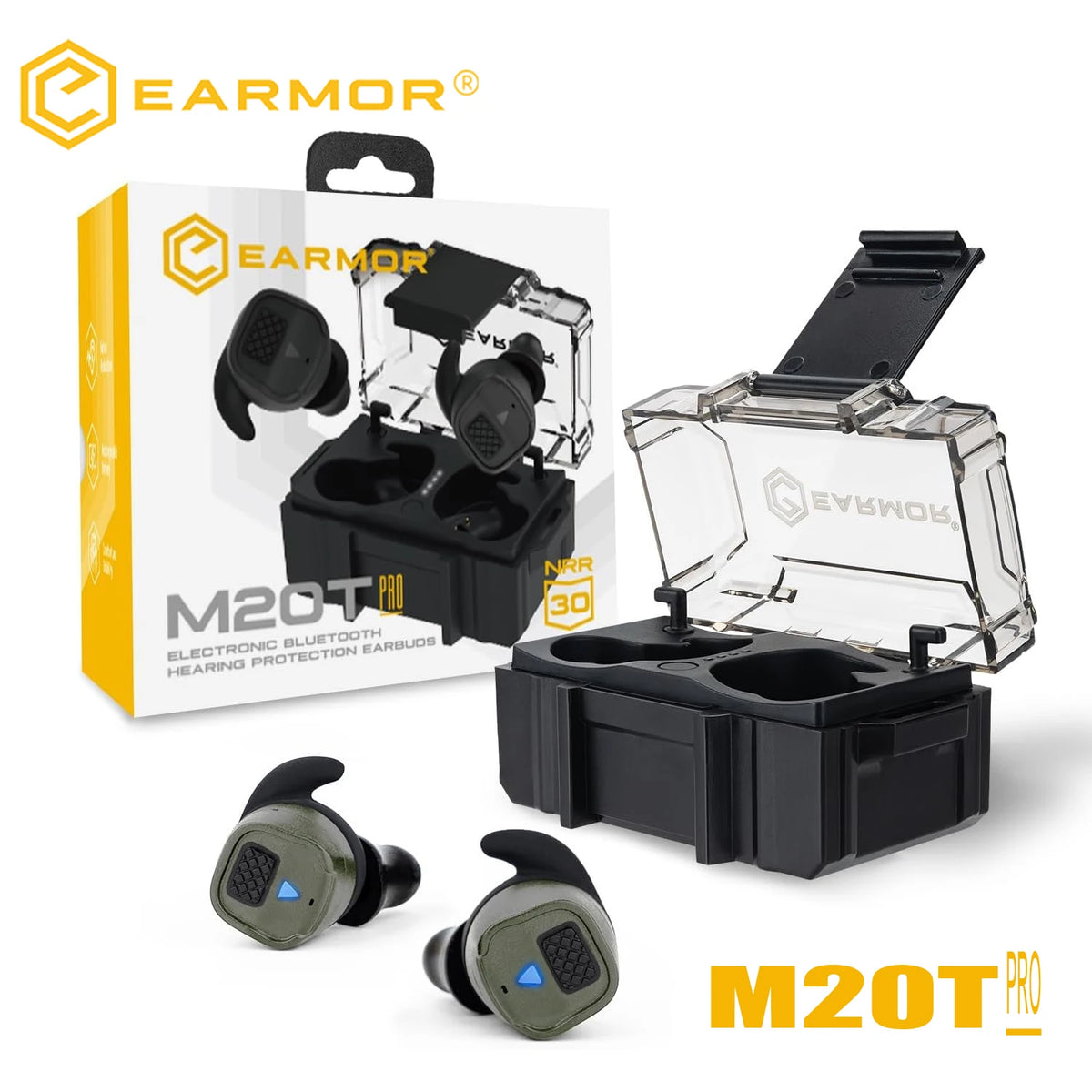 EARMOR M20T PRO Bluetooth-hörlurar Jakt & Skytte Hörselskydd