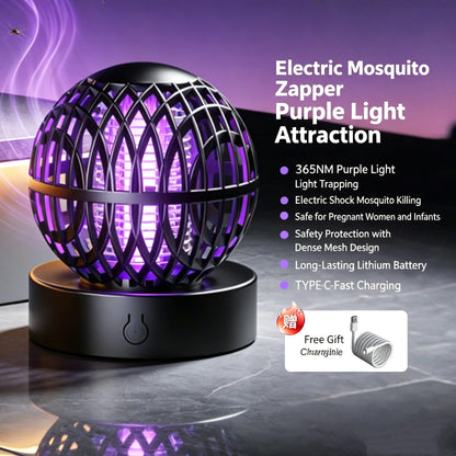 Portable Electric Mosquito Killer Lamp USB UV Light Insect Trap Indoor Home Bedroom Mute Bug Zapper Mosquito Repellent Light