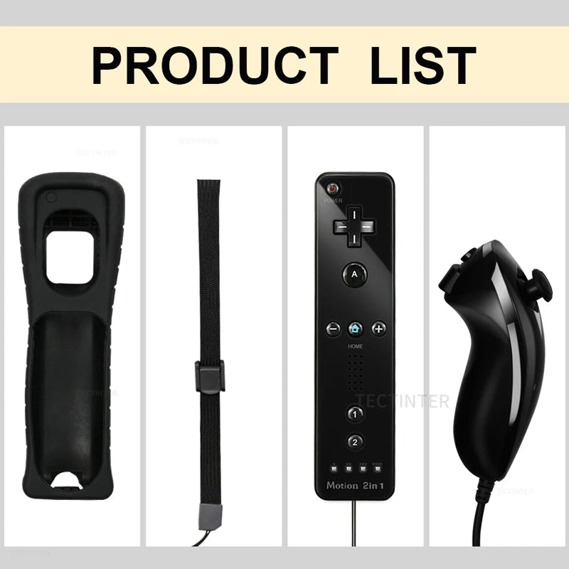 2 in 1 Wireless Controller For NS Wii Gamepad Set Motion Plus Remote Controller Joypad for NS Wii Games Control Accessories