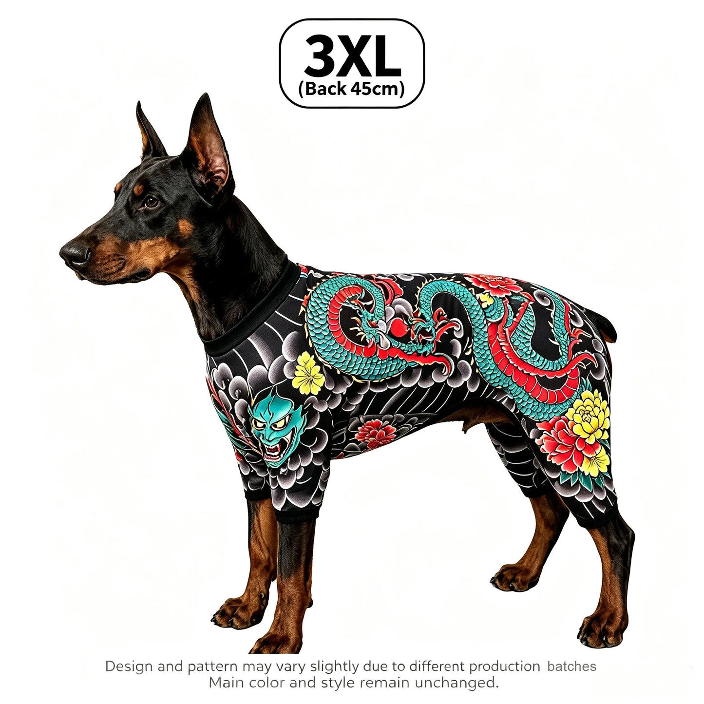 Streetwear Pet Tattoo Suit 4-Way Stretch Full Body Clothes S-10XL Comfortable Dog Cat Costume for Small to Large Pets