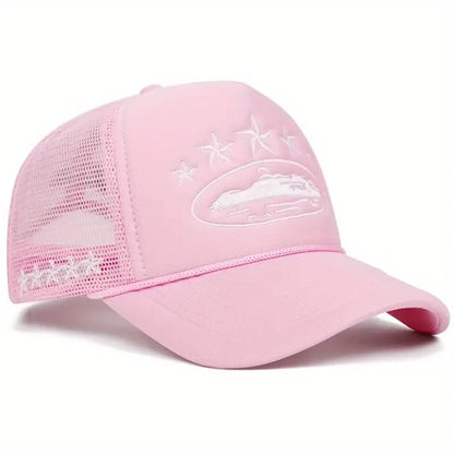 New Unisex Print Baseball Hats New Unisex Hip Hop Breathable Personal Sunshade Mesh Versatile Street Fashion Trucker Caps