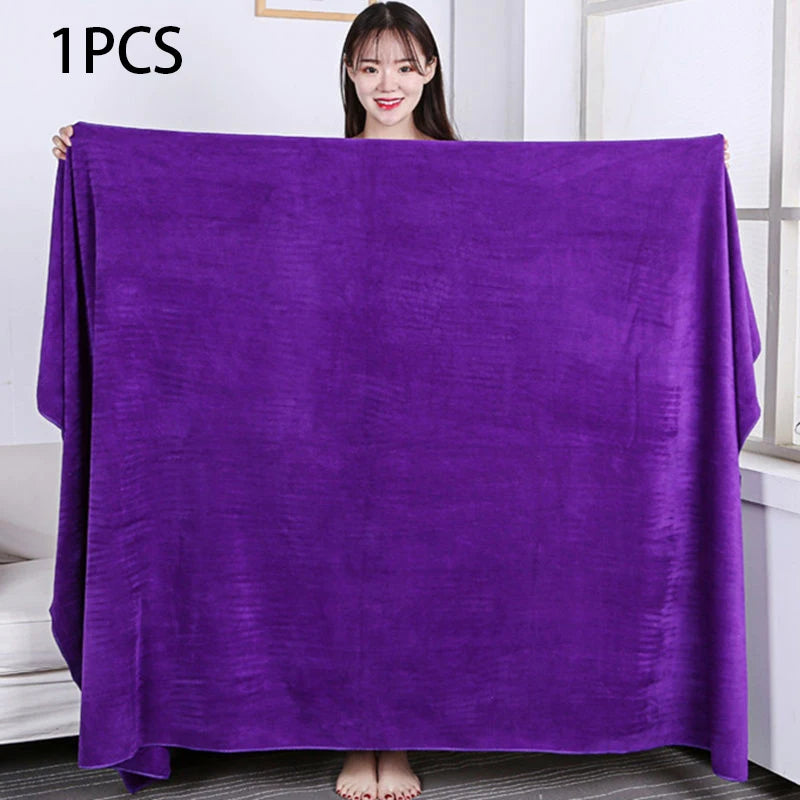 Beauty salon towels adult thickening large bath towels that soft absorb water do not shed hair multi-purpose micrmicrofiber towe