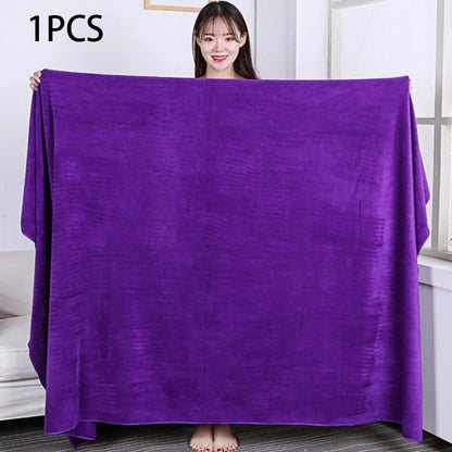 Beauty salon towels adult thickening large bath towels that soft absorb water do not shed hair multi-purpose micrmicrofiber towe