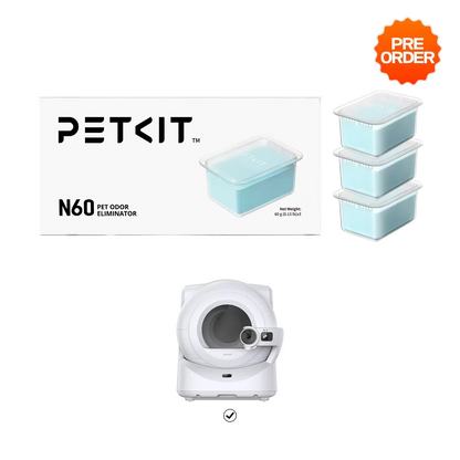 Petkit Pet Eliminator N60 Exclusive For PUROBOT Ultra Self-Cleaning Litter Box, Cat Toilet Odor Control(Pack Of 3)