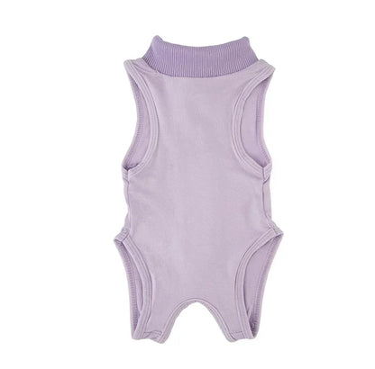 Soft Cat Recovery Vest Anti Licking Kitten Surgery Suit Pet Sterilization Jumpsuit Comfortable Weaning Clothes for Daily Care