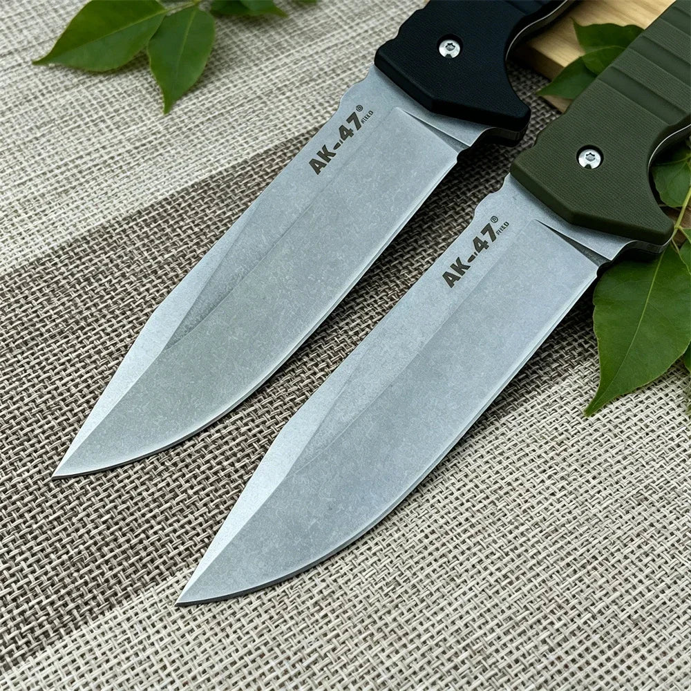 Outdoor Fixed Blade Straight Knife, 7Cr13Mov High Hardness Blade, Nylon Fiber Handle for Camping Hiking Survival EDC Gift Knives