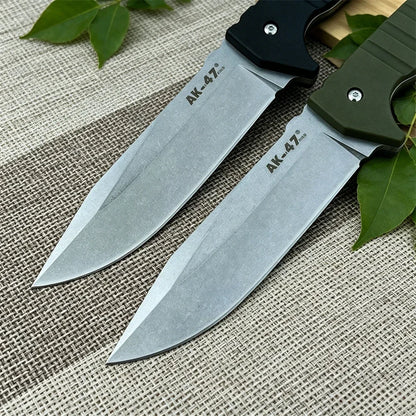 Outdoor Fixed Blade Straight Knife, 7Cr13Mov High Hardness Blade, Nylon Fiber Handle for Camping Hiking Survival EDC Gift Knives