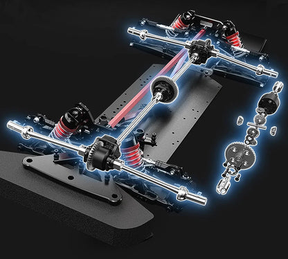 Hyper Go MJX 7303 1/7 RC Car 4WD 60KM/H Brushless High-Speed Off-Road Racing C3 Simulation Citroen Drift Car Climbing Car