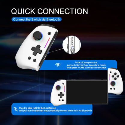 Wireless Bluetooth Control For Nintendo Switch & OLED & Lite Gamepad Controller Gaming Command Mando Game Pad Accessories Hall