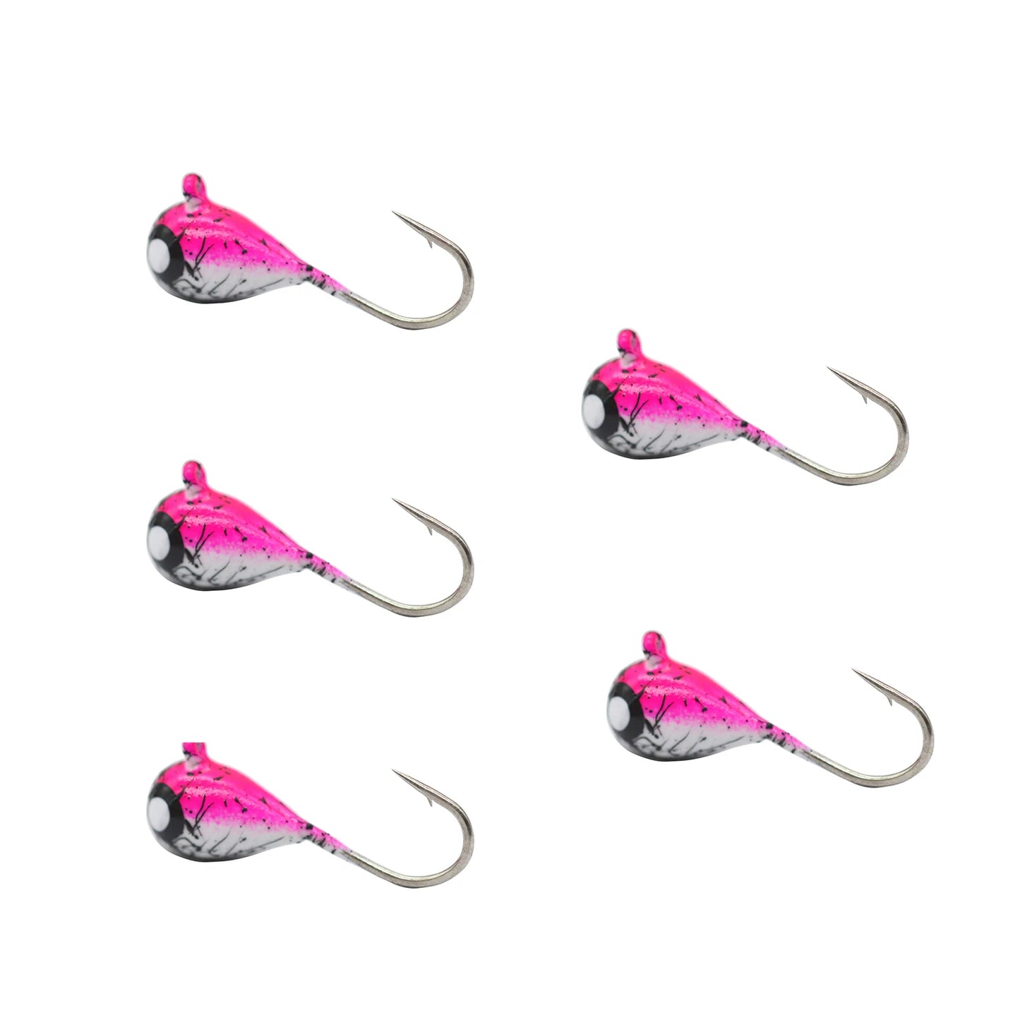 Tungsten Ice Jigs Glow Tungsten Ice Fishing Lure Jigs for Crappie Panfish Walleye
