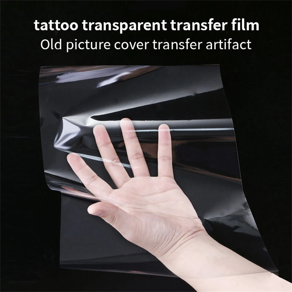 50pcs Clear Pattern Thermal Tattoo TransferTransparent Tattoo Transfer Paper Tattoo Stencil  Film Paper Stencil Accessories