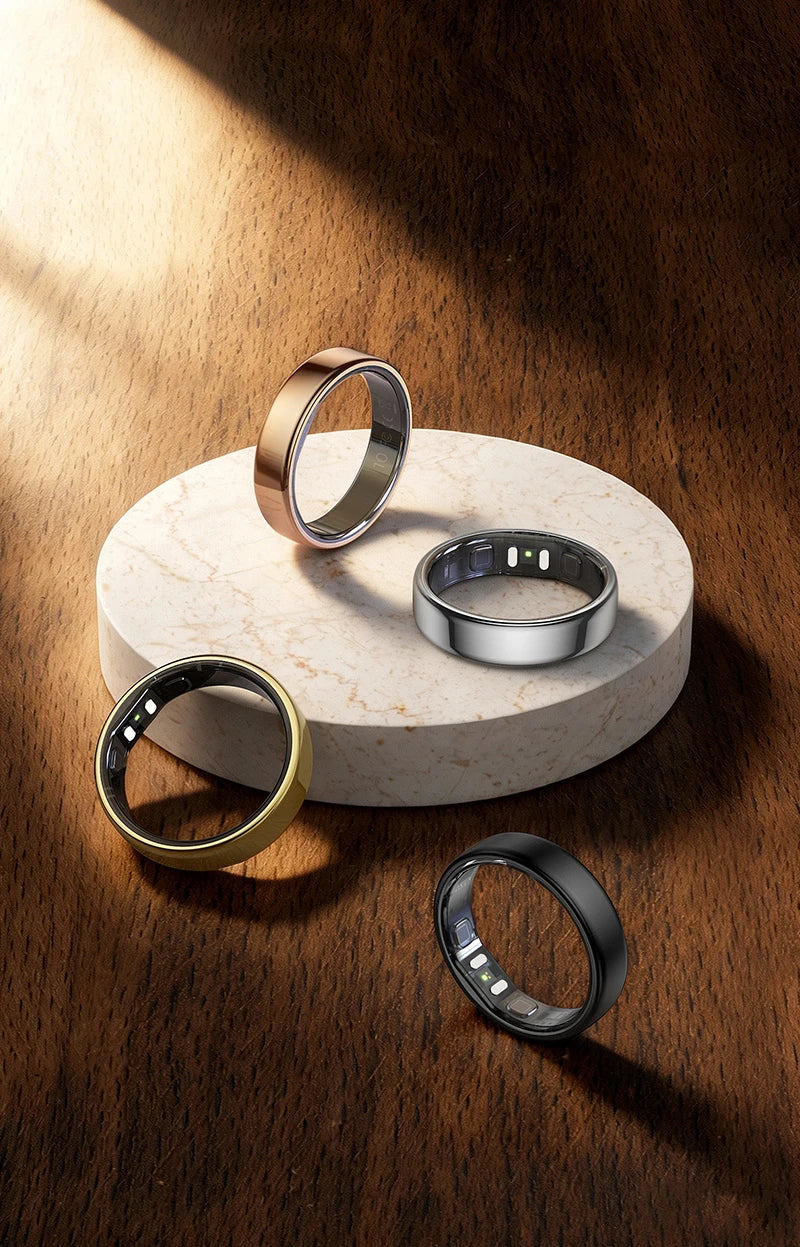 R21 Smart Ring Men Women Ultra-thin 5ATM Waterproof Sport Fitness Tracking AI Health Analysis Heart Rate Blood Oxygen Monioring