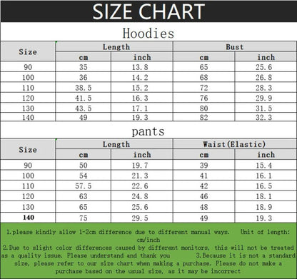 2026 Spring Autumn Boys Sweatshirt Sets Kids Cute Cartoon Printed Hoodies and Pants 2pcs Sets Children's Long Sleeved Clothes