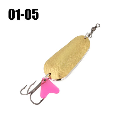 W.P.E Fishing Lure JIG Double Artificial Bait 8 Grams With Connector Three-anchor hook Metal sequins For fishing