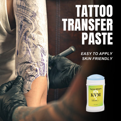 KVM Tattoo Transfer Stick Paste + 4 Layer Thermal Tattoo Transfer Paper Set Clear Long Lasting Tattoo Stencil Kit For Tattoo