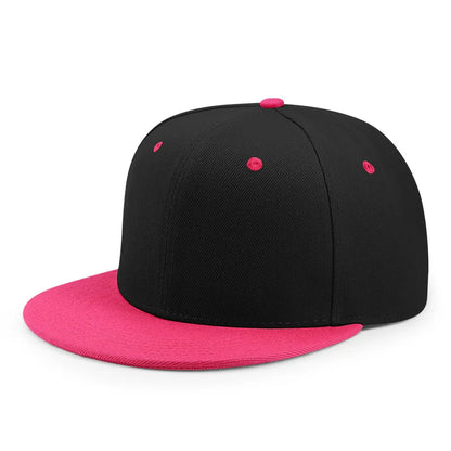 Unisex Cheap Custom Hip hop Flat Trucker Hats For Dance Caps Women Men Solid Color Adjustable Flat Bill Snpback Hat with Logo