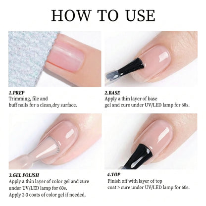 Hassleless #05 Nude Pink Gel Nail Polish 15ml, UV/LED Cured, Soak-Off, Glossy Finish, Natural Sheer Color for Daily Manicure