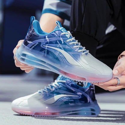 Men's Fashionable Basketball Shoes Air Cushioning Comfortable Non-Slip Breathable Shock-Absorbing Men's Outdoor Activities