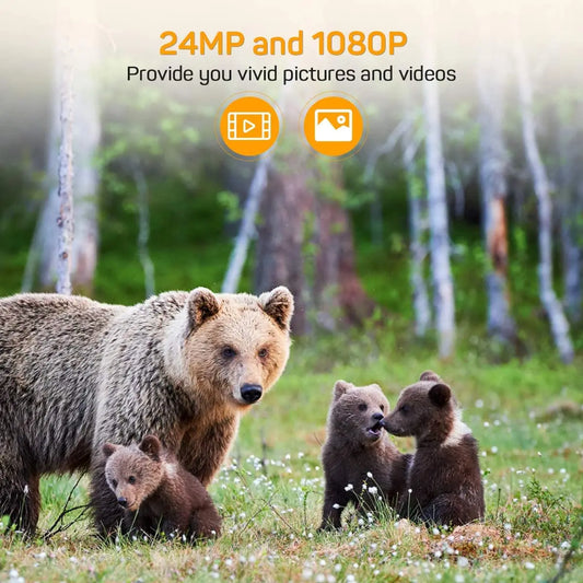 24MP 1080P Åtçokamera / Viltkamera HC802A