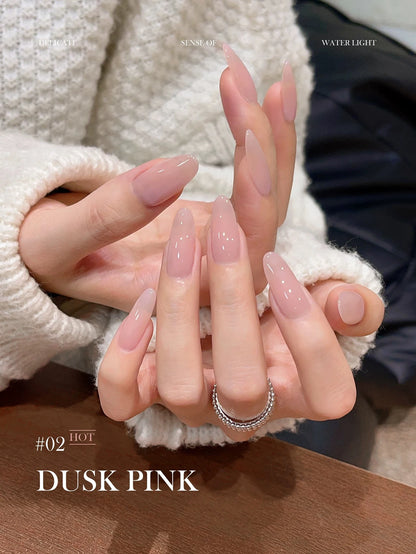 1-30pcs PSK Nude Pink Color Nail Art Ice Transparent Bare Color Nail Enamel 2026 New Net Red Popular White Gel Nail Polish